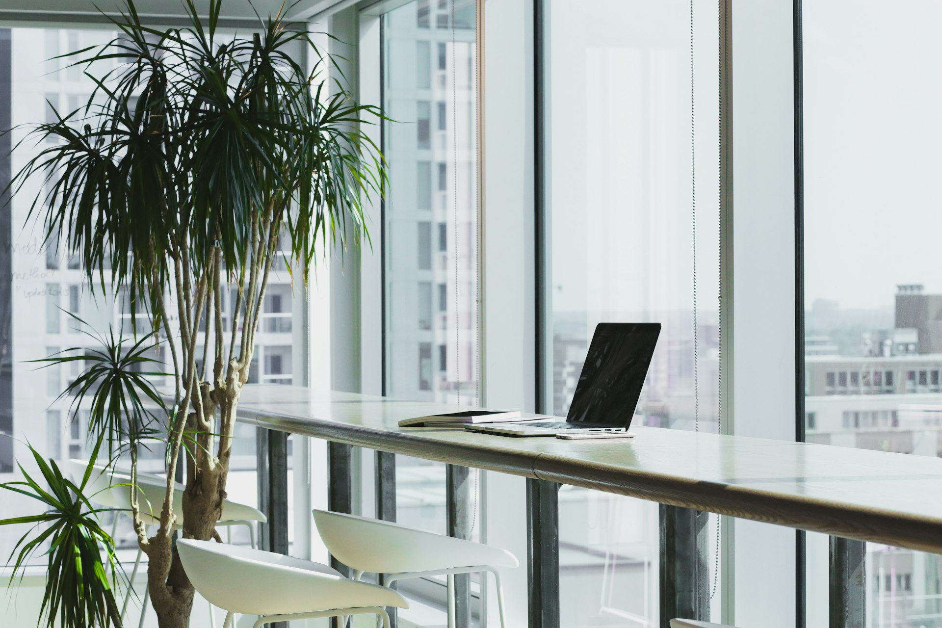 Modern workspace for collaboration and partnership discussions